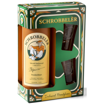 Schrobbelèr GVP met 2 shotglazen